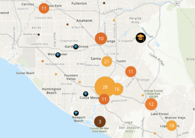 TalentED & Santiago Canyon College Job Density